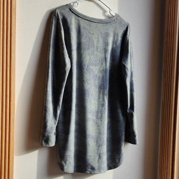 Jane and Delancey Green/Gray Scoop Neck Camouflaged Jersey Size Medium - Picture 10 of 13